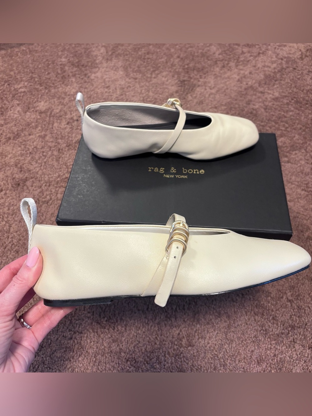 Rag & Bone Spire Mary Jane (Cream) Sz 8 - Picture 5 of 11